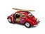 Miniatura Volkswagen Fusca Vermelho Classic Surf Metal 1:24 - Imagem 5