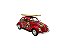 Miniatura Volkswagen Fusca Vermelho Classic Surf Metal 1:24 - Imagem 2