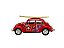 Miniatura Volkswagen Fusca Vermelho Classic Surf Metal 1:24 - Imagem 9