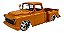 Miniatura Chevy Stepside 1955 Laranja Jada Trucks 1:24 - Imagem 1