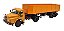 Miniatura Caminhão Articulado Saviem Carreta Caçamba 1:43 - Imagem 1