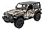 Miniatura Jeep Wrangler Rubicon Teto Fechado Camuflado 1:34 - Imagem 1