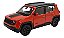 Miniatura Jeep Renegade Laranja Metal Welly Escala 1:38 - Imagem 1