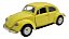 Miniatura Volkswagen Fusca Amarelo Metal 1:32 - Imagem 1
