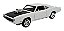 Miniatura Dodge Charger Rt Branco Acende Luz/som Metal 1:32 - Imagem 1