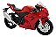 Miniatura Moto Suzuki Gsx R1000 2018 Vermelho Metal 1:18 - Imagem 1