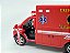Miniatura Ambulância Vermelho Metal 1:38 - Imagem 9