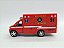Miniatura Ambulância Vermelho Metal 1:38 - Imagem 5