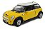 Miniatura Mini Cooper S Amarelo Metal 1:28 - Imagem 1