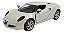 Miniatura Alfa Romeo 4c Branco Metal 1:32 - Imagem 1