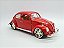 Miniatura Volkswagen Fusca Vermelho Rebaixado Metal 1:18 - Imagem 7