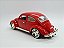 Miniatura Volkswagen Fusca Vermelho Rebaixado Metal 1:18 - Imagem 8