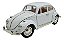 Miniatura Volkswagen Fusca Branco Metal 1:18 - Imagem 1