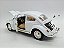 Miniatura Volkswagen Fusca Branco Metal 1:18 - Imagem 2