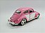 Miniatura Volkswagen Fusca Rosa Rebaixado Metal 1:18 - Imagem 8