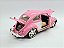Miniatura Volkswagen Fusca Rosa Rebaixado Metal 1:18 - Imagem 6
