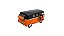 Miniatura Volkswagen Kombi 1962 Classic Preto E Laranja 1:32 - Imagem 6