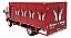 Miniatura Caminhão Ford Cargo Bebidas Vermelho Metal 1:43 - Imagem 6
