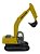 Miniatura Caminhão Trator Escavadeira New Holland Metal 1:87 - Imagem 9