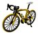 Miniatura Bicicleta Speed Mountain Bike Amarelo Metal 1:10 - Imagem 1
