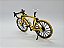 Miniatura Bicicleta Speed Mountain Bike Amarelo Metal 1:10 - Imagem 5