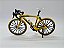 Miniatura Bicicleta Speed Mountain Bike Amarelo Metal 1:10 - Imagem 3