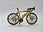 Miniatura Bicicleta Speed Mountain Bike Amarelo Metal 1:10 - Imagem 4