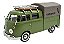 Miniatura Volkswagen Kombi Type 2 Pickup Verde Metal 1:24 - Imagem 1