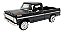 Miniatura Ford F100 1969 Pickup Preto Metal 1:24 - Imagem 1