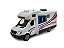 Miniatura Mercedes Benz Sprinter Touring Acende Luz Som 1:32 - Imagem 1