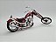 Miniatura Moto Chopper Custom Vermelho Metal 1:12 - Imagem 5