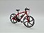 Miniatura Bicicleta Speed Mountain Bike Vermelho Metal 1:10 - Imagem 7