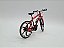 Miniatura Bicicleta Speed Mountain Bike Vermelho Metal 1:10 - Imagem 5