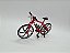 Miniatura Bicicleta Speed Mountain Bike Vermelho Metal 1:10 - Imagem 8