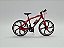 Miniatura Bicicleta Speed Mountain Bike Vermelho Metal 1:10 - Imagem 6