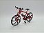 Miniatura Bicicleta Speed Mountain Bike Vermelho Metal 1:10 - Imagem 3