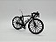 Miniatura Bicicleta Speed Mountain Bike Preto Metal 1:10 - Imagem 3