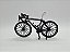 Miniatura Bicicleta Speed Mountain Bike Preto Metal 1:10 - Imagem 2