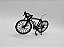 Miniatura Bicicleta Speed Mountain Bike Preto Metal 1:10 - Imagem 8