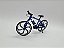 Miniatura Bicicleta Speed Mountain Bike Azul Metal 1:10 - Imagem 7