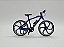 Miniatura Bicicleta Speed Mountain Bike Azul Metal 1:10 - Imagem 5