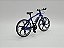 Miniatura Bicicleta Speed Mountain Bike Azul Metal 1:10 - Imagem 6