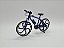Miniatura Bicicleta Speed Mountain Bike Azul Metal 1:10 - Imagem 3