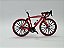 Miniatura Bicicleta Speed Mountain Bike Vermelho Cast 1:10 - Imagem 5