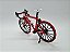 Miniatura Bicicleta Speed Mountain Bike Vermelho Cast 1:10 - Imagem 6