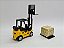 Miniatura Empilhadeira Amarelo Metal Escala 1:32 - Imagem 9