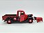 Miniatura Ford Pickup 1937 V8 Vermelho Metal 1:24 - Imagem 6