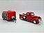 Miniatura Ford Pickup 1940 Com Reboque Vermelho Metal 1:24 - Imagem 5