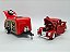Miniatura Ford Pickup 1940 Com Reboque Vermelho Metal 1:24 - Imagem 2