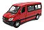 Miniatura Mercedes Benz Sprinter Vermelho Metal 1:38 - Imagem 1
